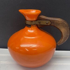 Bauer Orange Carafe Los Angeles Pottery